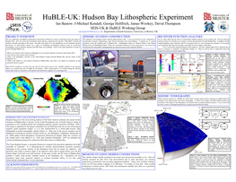 Huble-UK: Hudson Bay Lithospheric Experiment