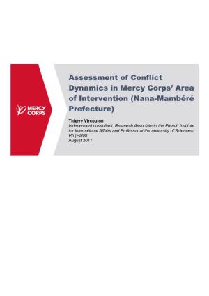 Assessment of Conflict Dynamics in Mercy Corps' Area of Intervention
