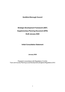 Guildford Borough Council Strategic Development Framework (SDF