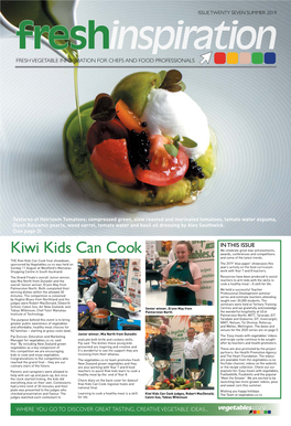 Kiwi Kids Can Cook Awards, Conferences and Competitions and Some of the Latest Trends