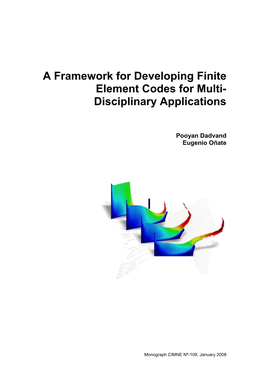 A Framework for Developing Finite Element Codes for Multi- Disciplinary Applications