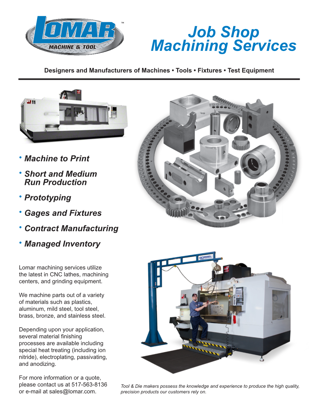 Job Shop Machining Services