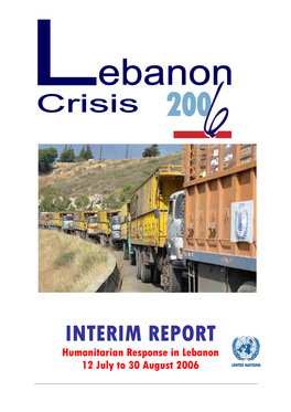 Interim Report on Humanitarian Response