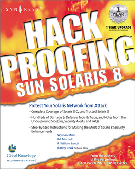 Hack Proofing Sun Solaris 8.Pdf