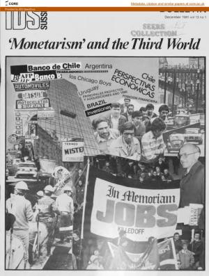 'Monetarism'and the Third World