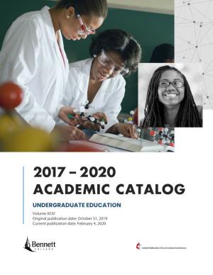 2017 – 2020 Academic Catalog