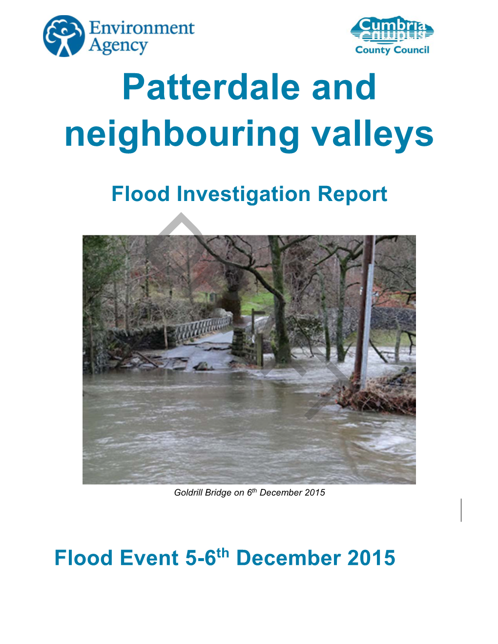 Patterdale and Neighbouring Valleys Flood Investigation Report