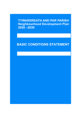 Tywardreath and Par Parish Basic Conditions Statement