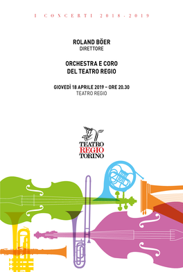 Roland Böer Orchestra E Coro Del Teatro Regio