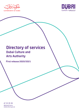 Directory of Services Dubai Culture and Arts Authority