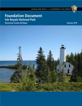 Foundation Document, Isle Royale National Park, Keweenaw County