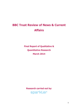 Review of BBC News and Current Affairs