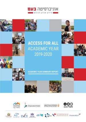 Access for All Academic Year 2019-2020