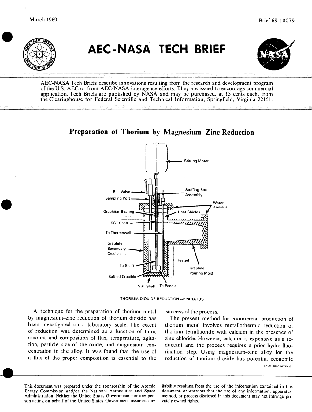 Aec-Nasa Tech Brief