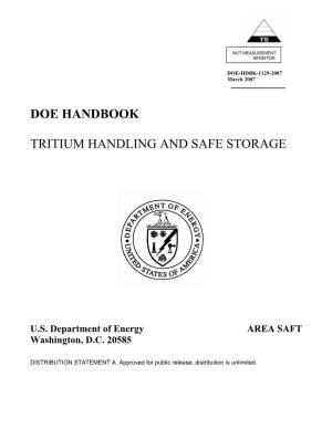 Tritium Handling and Safe Storage