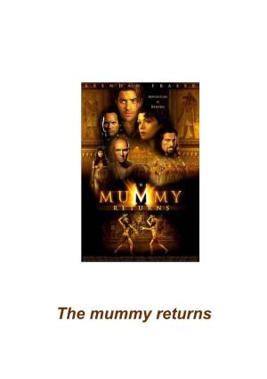 The Mummy Returns Egypt