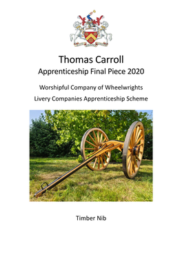 Thomas Carroll Apprenticeship Final Piece 2020