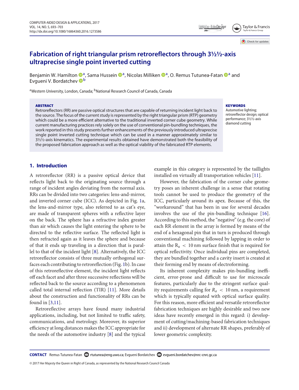 Fabrication of Right Triangular Prism Retroreflectors Through 3½½-Axis Ultraprecise Single Point Inverted Cutting