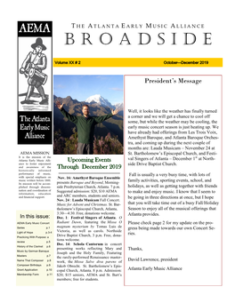 October-December 2019 Broadside