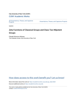 Zeta Functions of Classical Groups and Class Two Nilpotent Groups