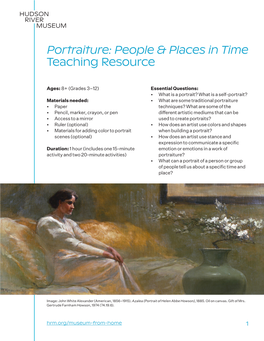 Portraiture: People & Places in Time Teaching Resource