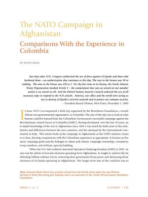 The NATO Campaign in Afghanistan Comparisons with the Experience in Colombia