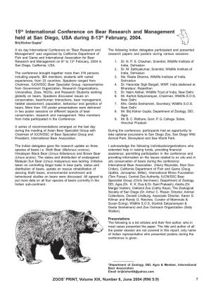 7-9 Brij Bear Conference Report.Pmd