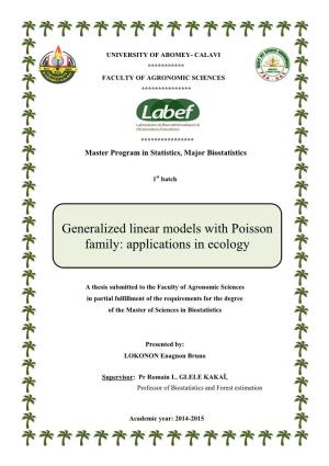 Generalized Linear Models with Poisson Family: Applications in Ecology