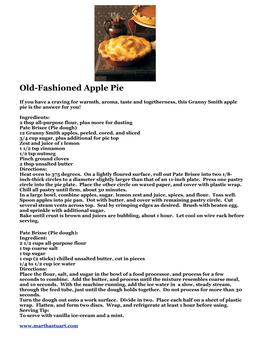 Apple Pie Granny Smith Recipe