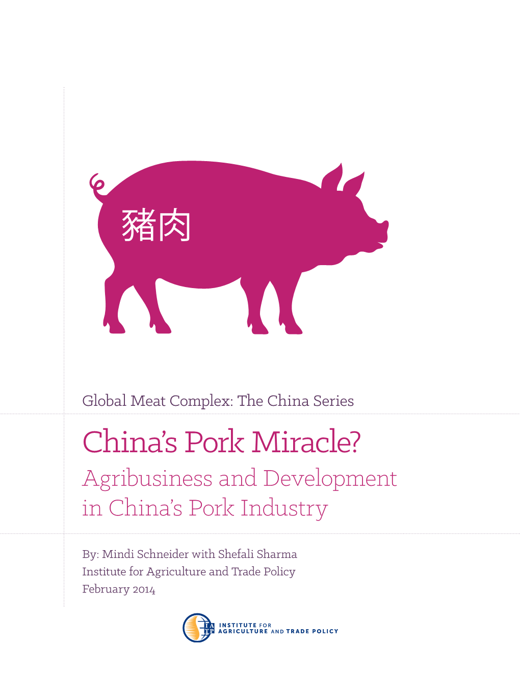 China's Pork Miracle?