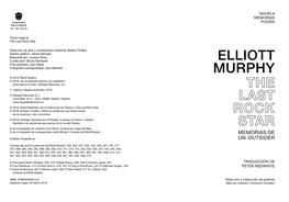 Elliott Murphy the Last Rock Star