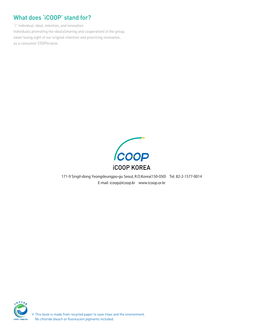 What Does 'Icoop' Stand For? Icoop KOREA