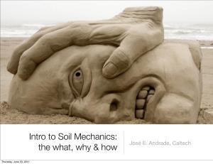 Intro to Soil Mechanics: the What, Why &