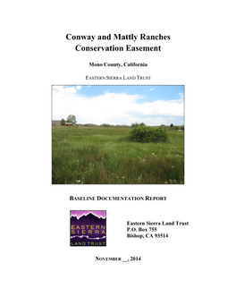 Conway and Mattly Ranches Conservation Easement
