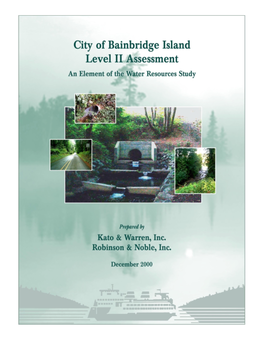 Bainbridge Island Level II Assessment