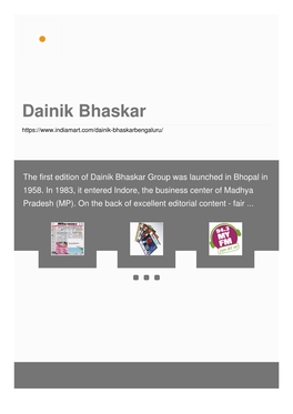 Dainik Bhaskar