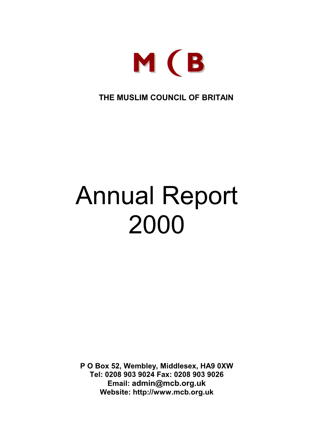 Annual Report 2000