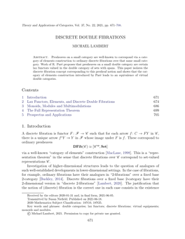 Discrete Double Fibrations