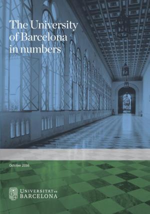 The University of Barcelona in Numbers