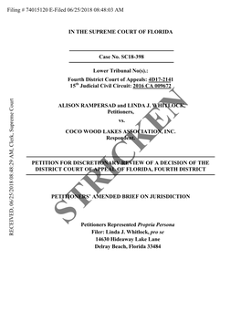 Fourth District Court of Appeals: 4D17-2141 15 Judicial