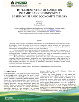 Implementation of Qardh on Islamic Banking Indonesia Based on Islamic Economics Theory