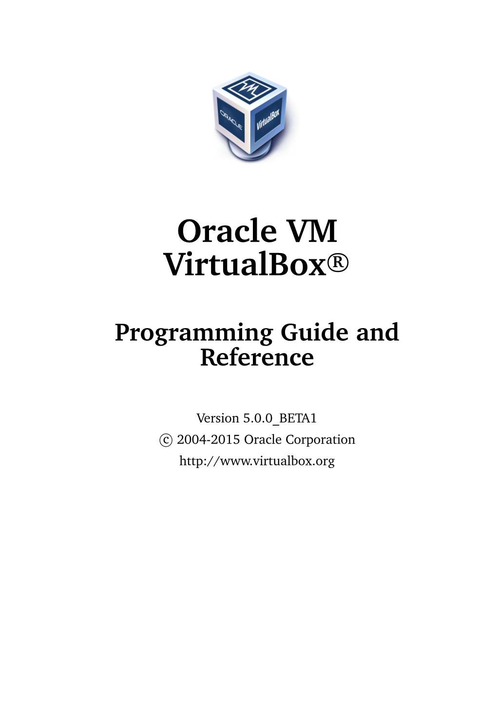 Oracle VM Virtualbox Programming Guide