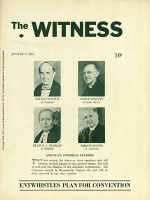 1954 the Witness, Vol. 41, No. 41