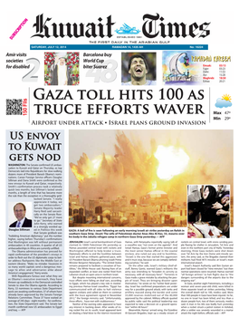 Gaza Toll Hits 100 As Truce Efforts Waver