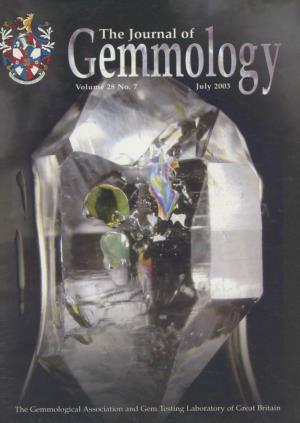 Gemmologythe Journal of Volume 28 No.7 July 2003