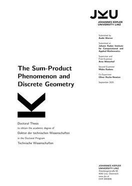 The Sum-Product Phenomenon and Discrete Geometry