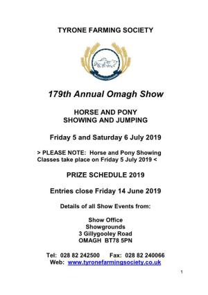 179Th Annual Omagh Show