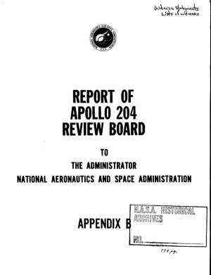 Report of Apollo 204 Review Board