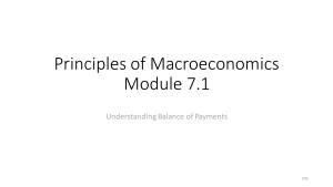Principles of Macroeconomics Module 7.1