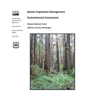 Queets Vegetation Management Environmental Assessment
